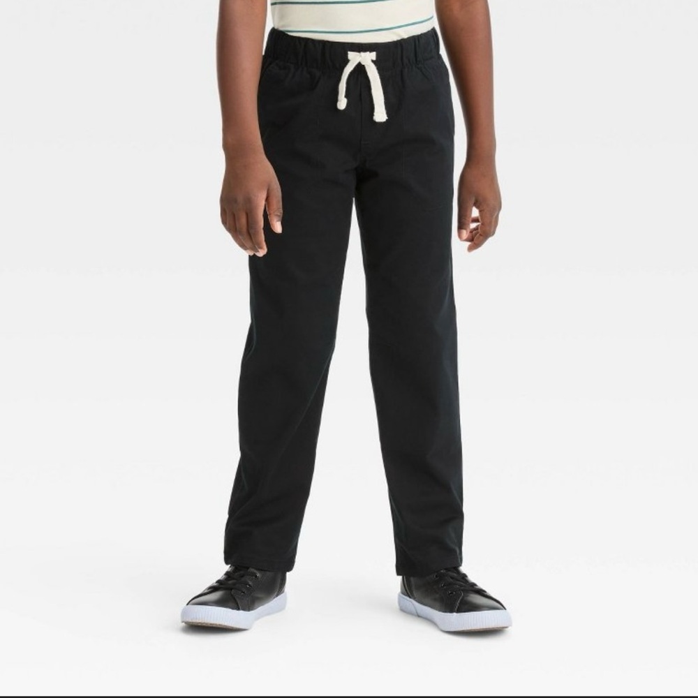 Boys Cat & Jack Stretch Straight Fit Woven Pull on pants size 14 slim - Picture 2 of 11